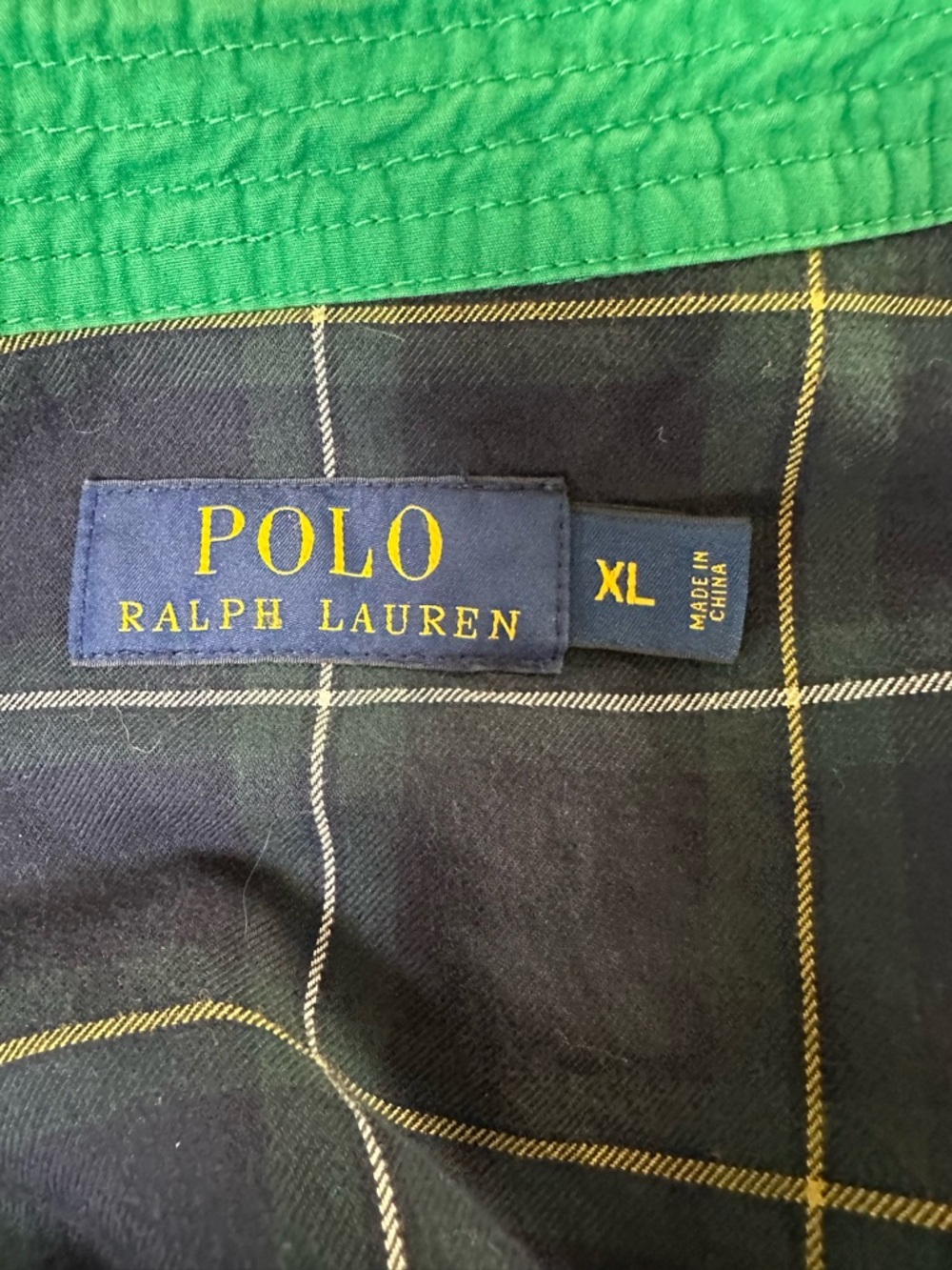 Mens Green Polo Ralph Lauren Bomber Jacket Size XL - Picture 11 of 11